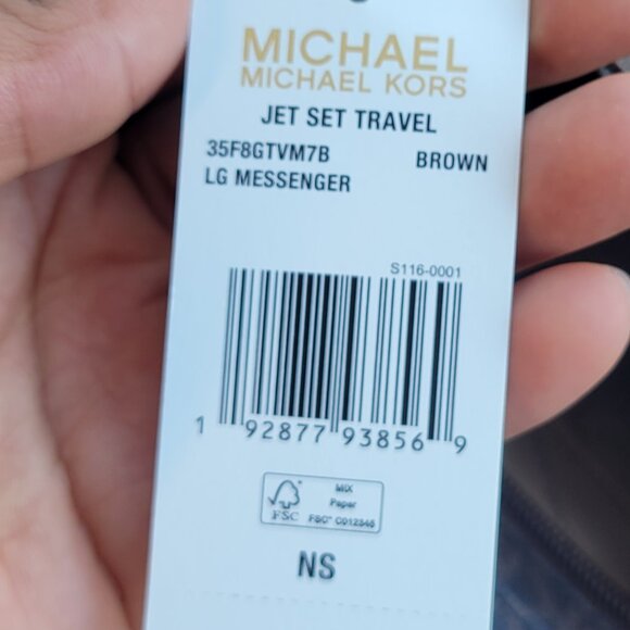 Michael Kors Jet Set Travel Large Logo Messenger Bag - Picture 9 of 12